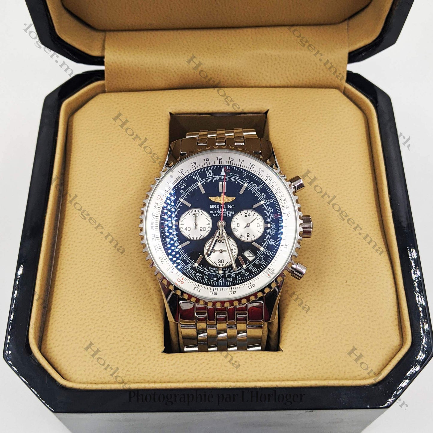 Breitling Navitimer Silver Black Dial