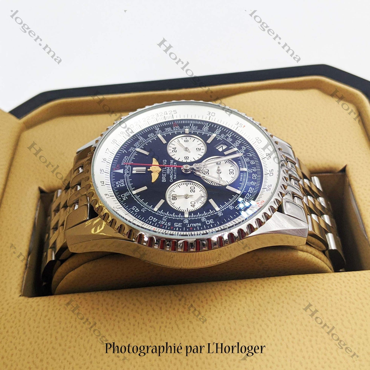 Breitling Navitimer Silver Black Dial
